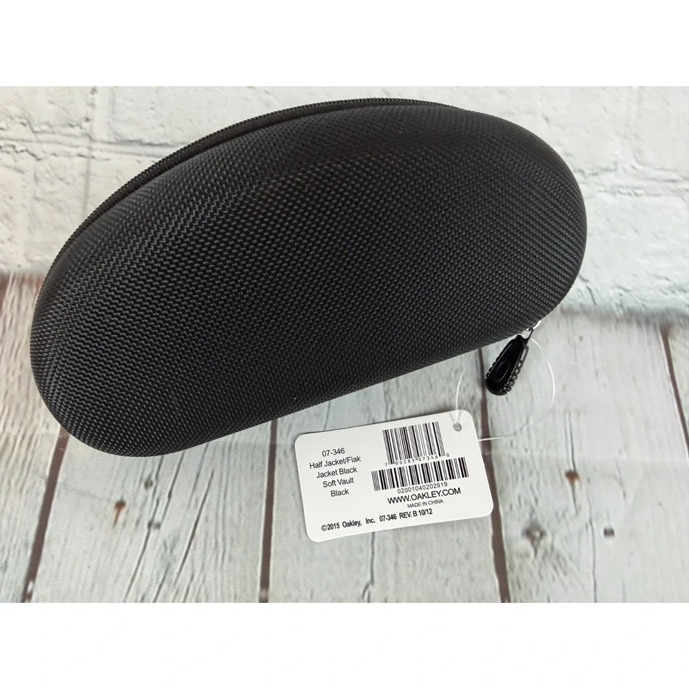 OAKLEY Half jacket/Flak Jacket Black Soft Vault Black hard sunglasses case NWT 2